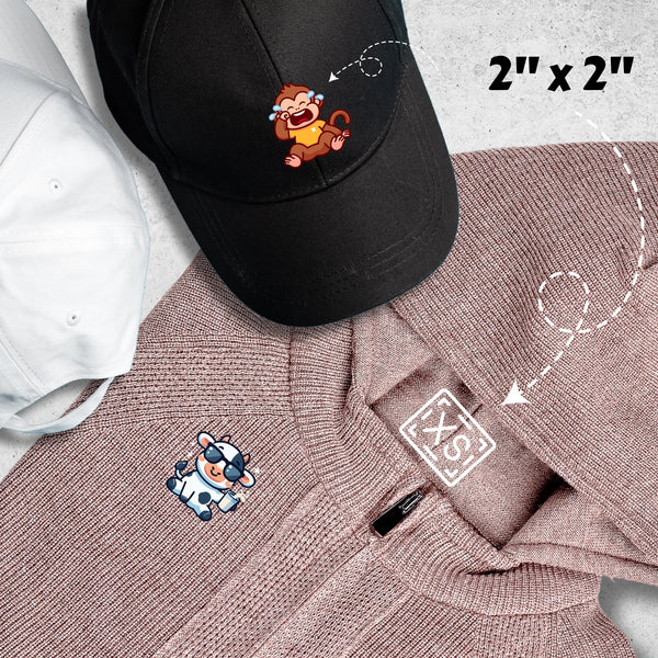 2x2 Inch DTF Transfer - Pocket Size Hat Left Chest