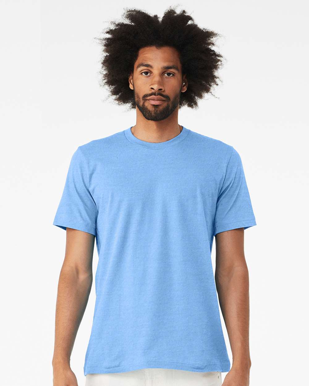 BELLA + CANVAS - CVC Jersey Tee - 3001CVC - Heather Carolina Blue