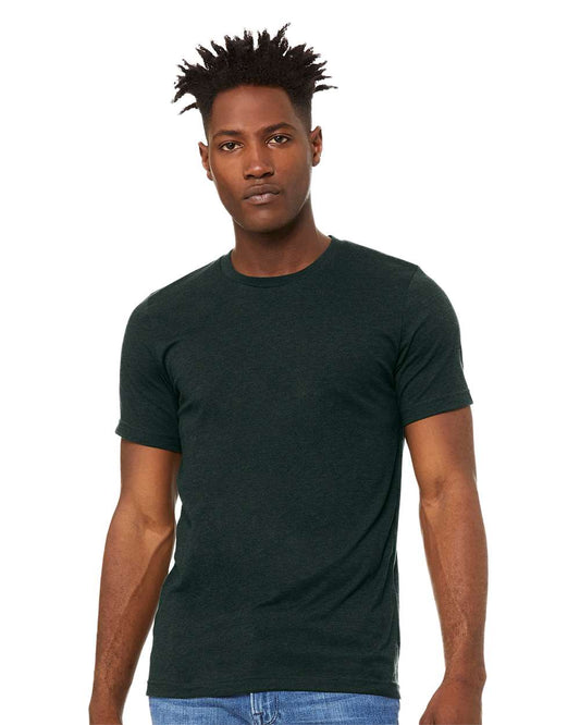 BELLA + CANVAS - CVC Jersey Tee - 3001CVC - Heather Emerald