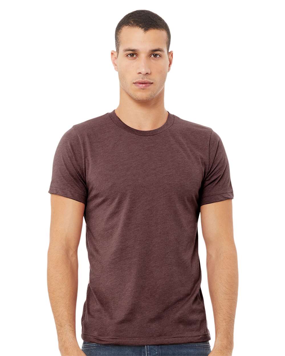 BELLA + CANVAS - CVC Jersey Tee - 3001CVC - Heather Maroon