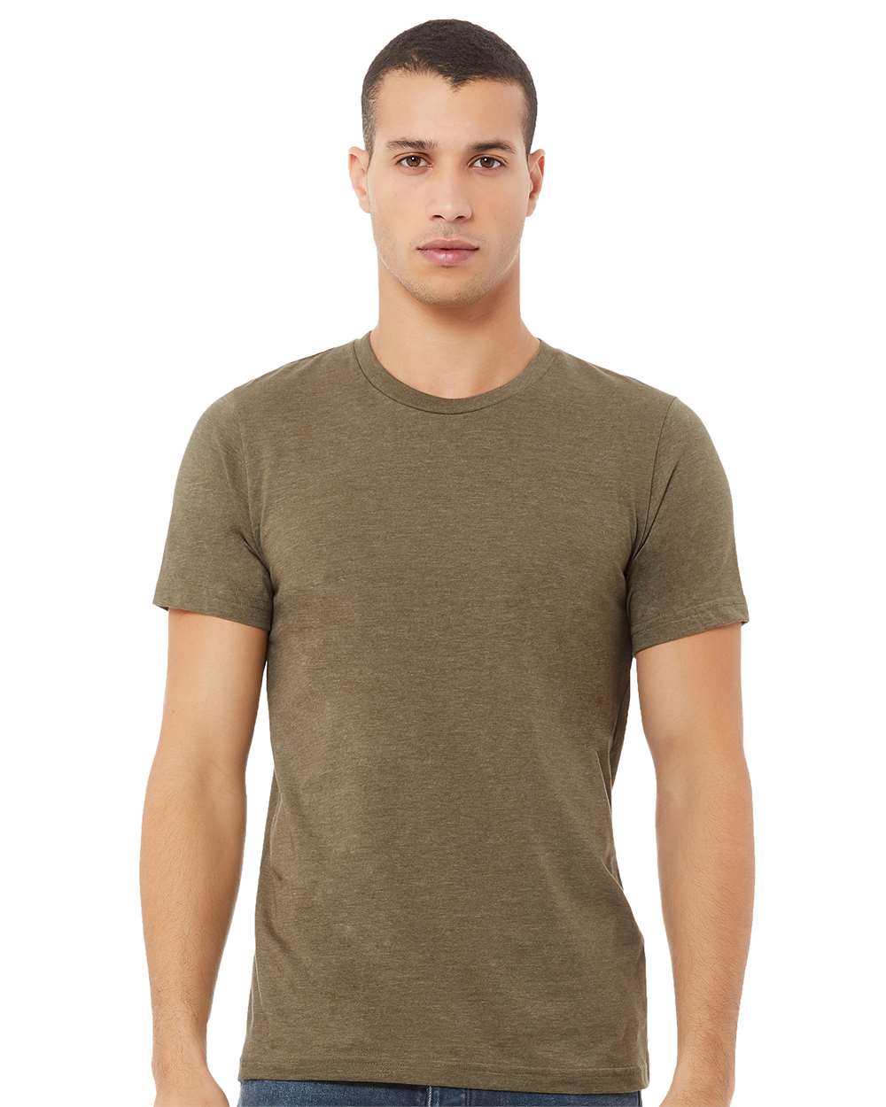 BELLA + CANVAS - CVC Jersey Tee - 3001CVC - Heather Olive