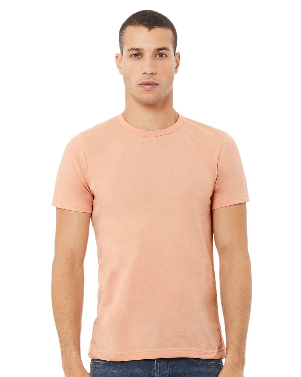 BELLA + CANVAS - CVC Jersey Tee - 3001CVC - Heather Peach