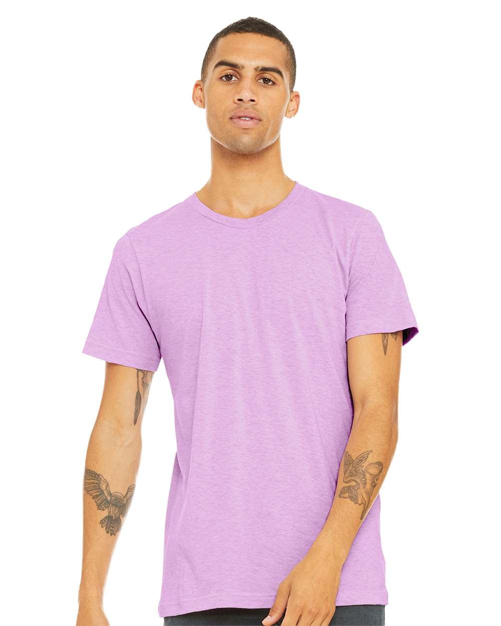 BELLA + CANVAS - CVC Jersey Tee - 3001CVC - Heather Prism Lilac