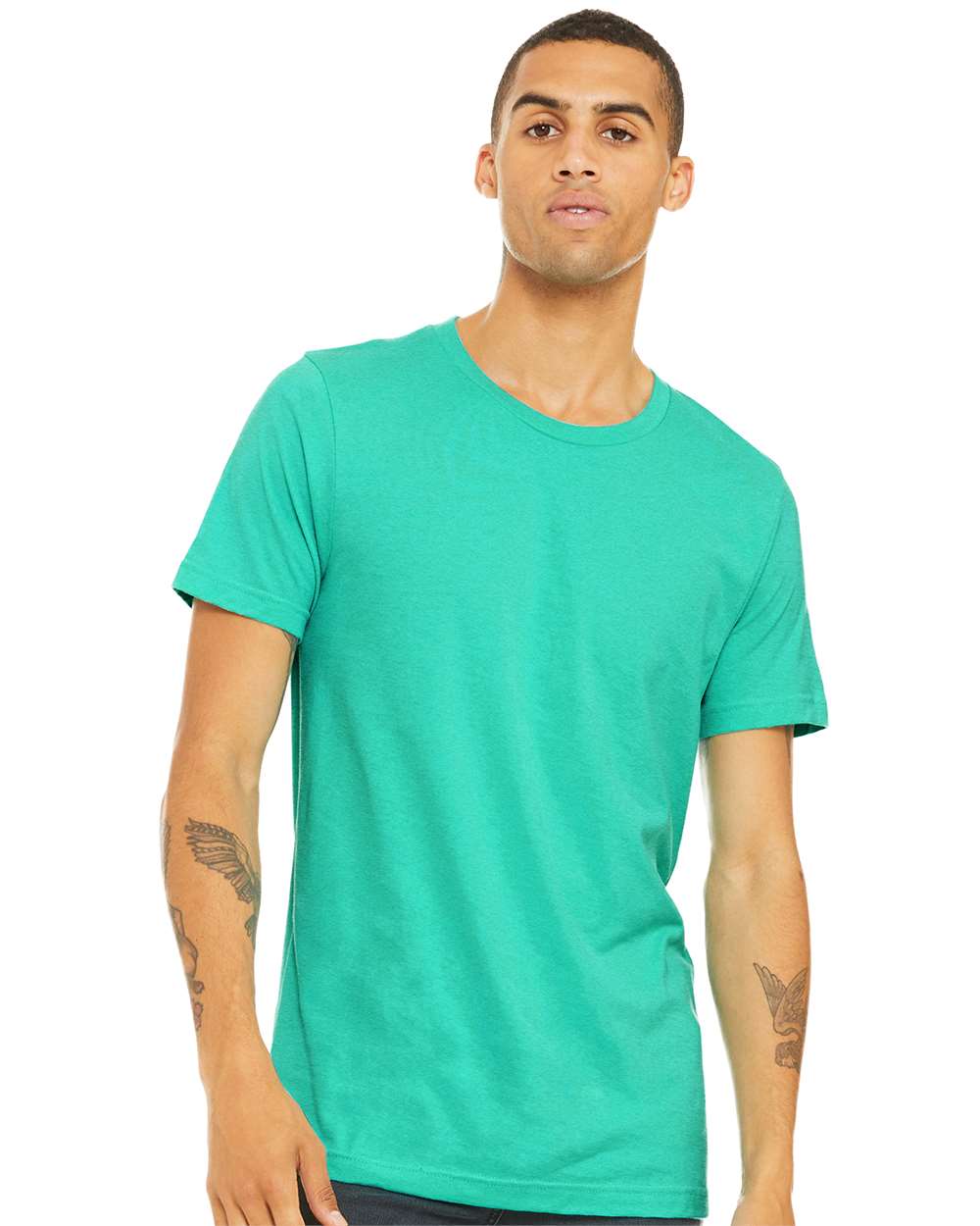 BELLA + CANVAS - CVC Jersey Tee - 3001CVC - Heather Sea Green