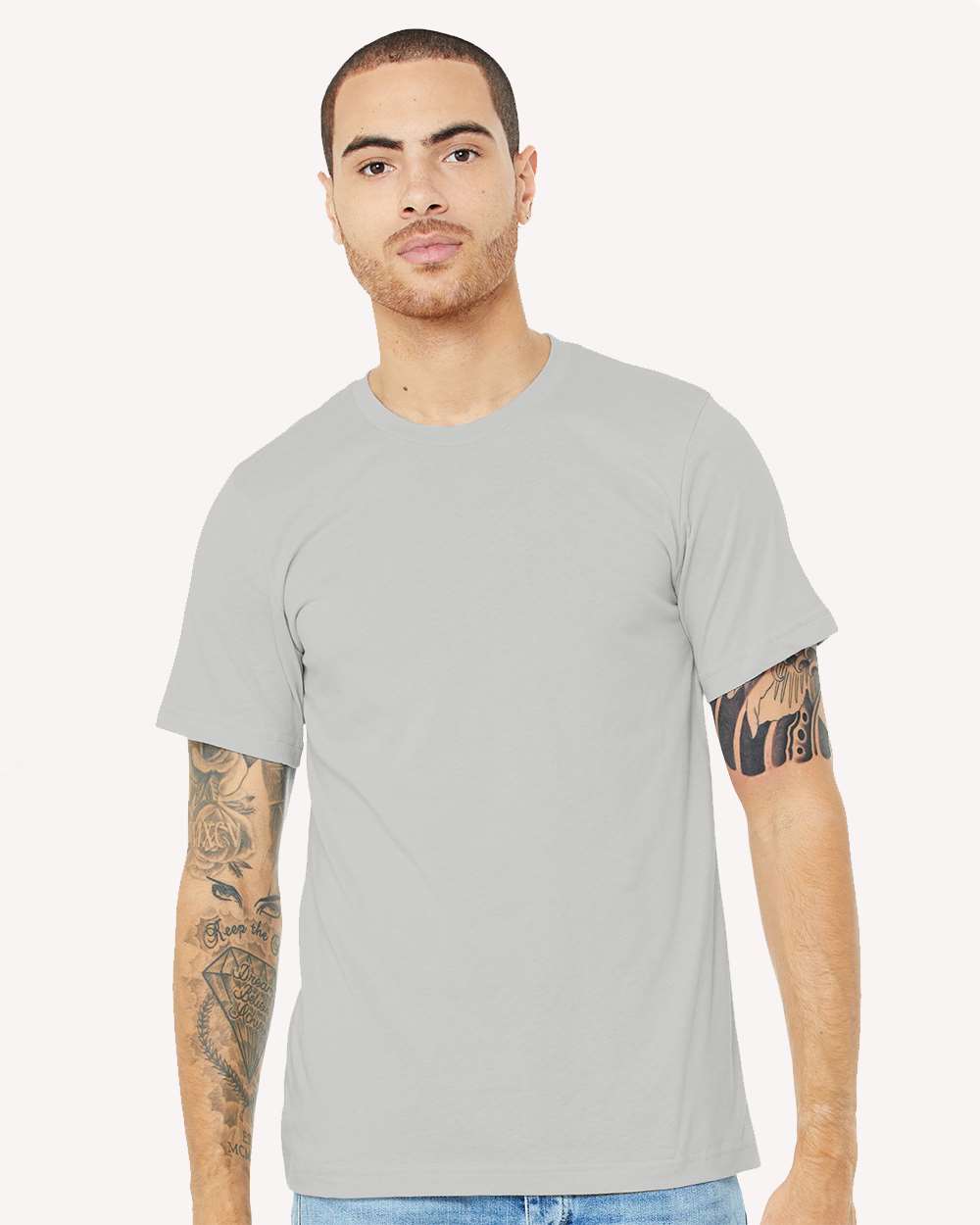 BELLA + CANVAS - CVC Jersey Tee - 3001CVC - Heather Silver