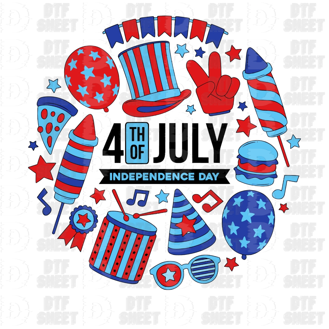 Independence Day - 4th of July - DTF Transfer