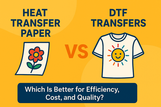 Heat Transfer Paper vs. DTF Transfers: Which Is Better for Efficiency, Cost, and Quality?