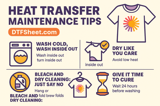 How to Keep Heat-Transferred Garments Looking Fresh: Heat Transfer Maintenance Tips