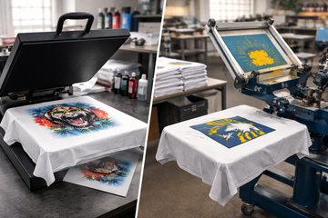 DTF vs Screen Printing: Cost, Quality & Order Size Guide