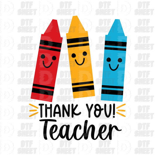 Thank You! Teacher - Teacher Collection - DTF Transfer
