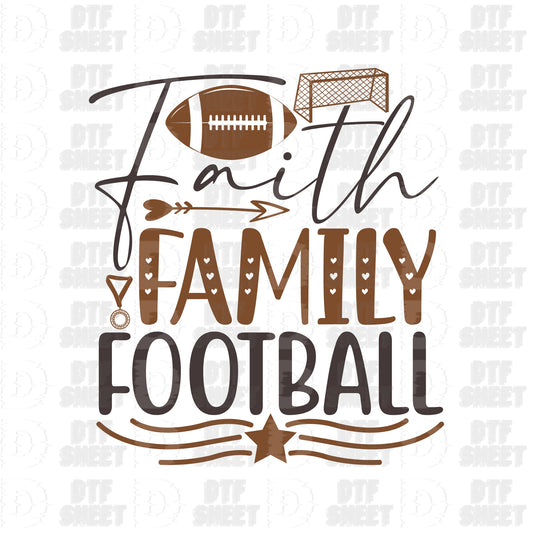 Faith Family Football - Football Collection - DTF Transfer