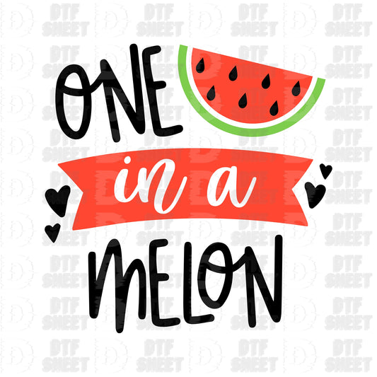 One in a Melon - Summer Collection - DTF Transfer