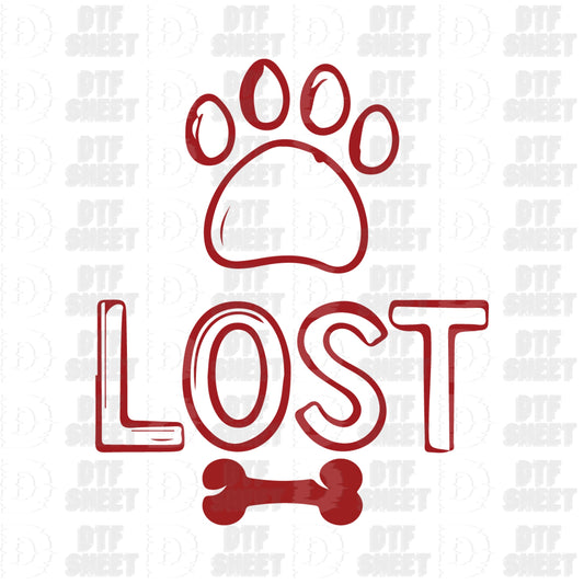Lost - Dog Collection - DTF Transfer