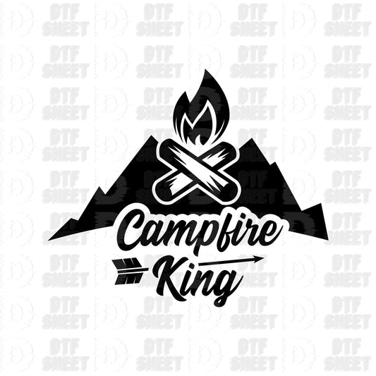 Campfire King - Camping Collection - DTF Transfer