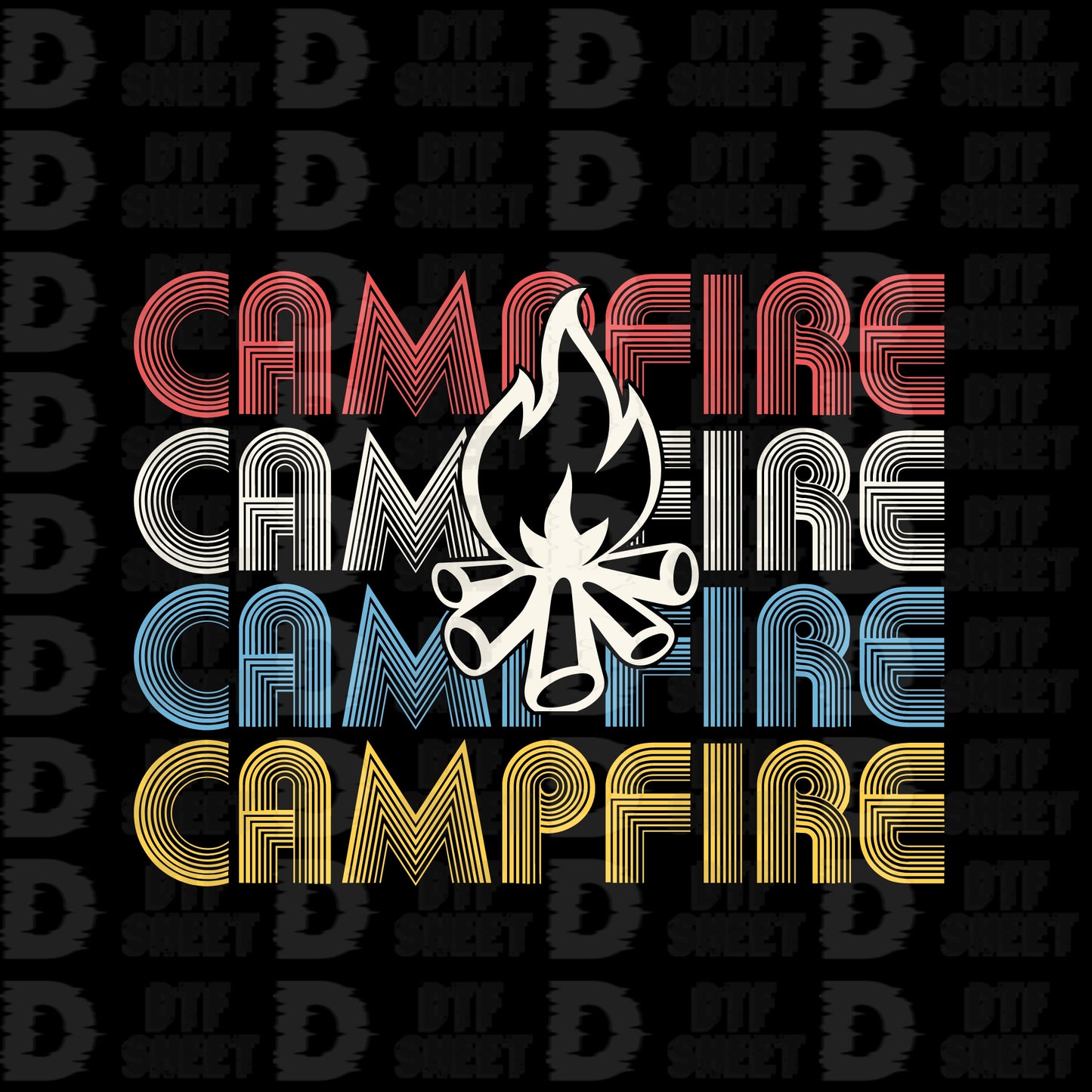 Campfire - Camping Collection - DTF Transfer