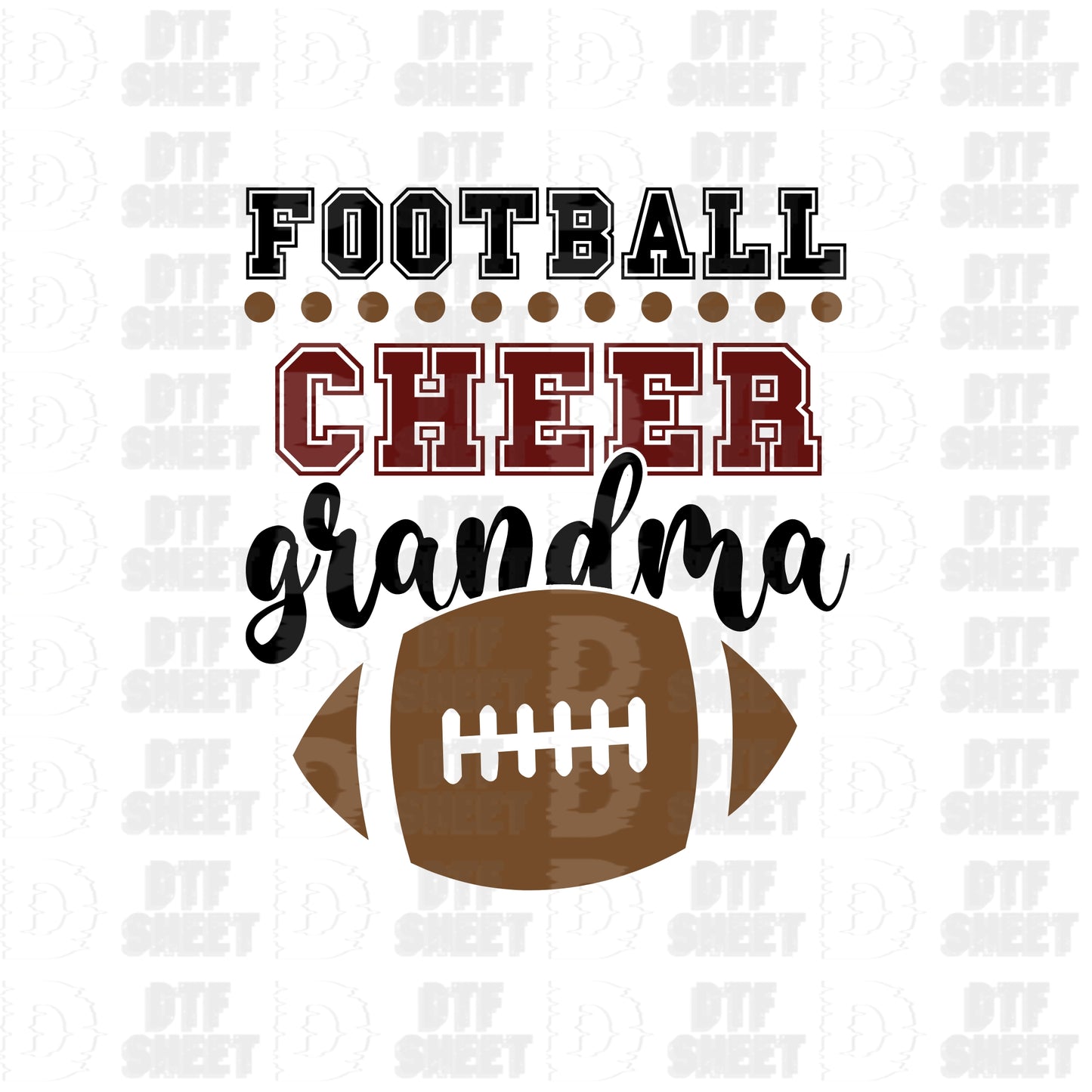 Football Cheer Grandma - Football Collection - DTF Transfer