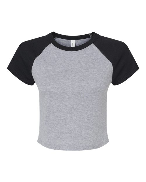 BELLA + CANVAS 1201 — Women's Micro Rib Raglan Baby Tee
