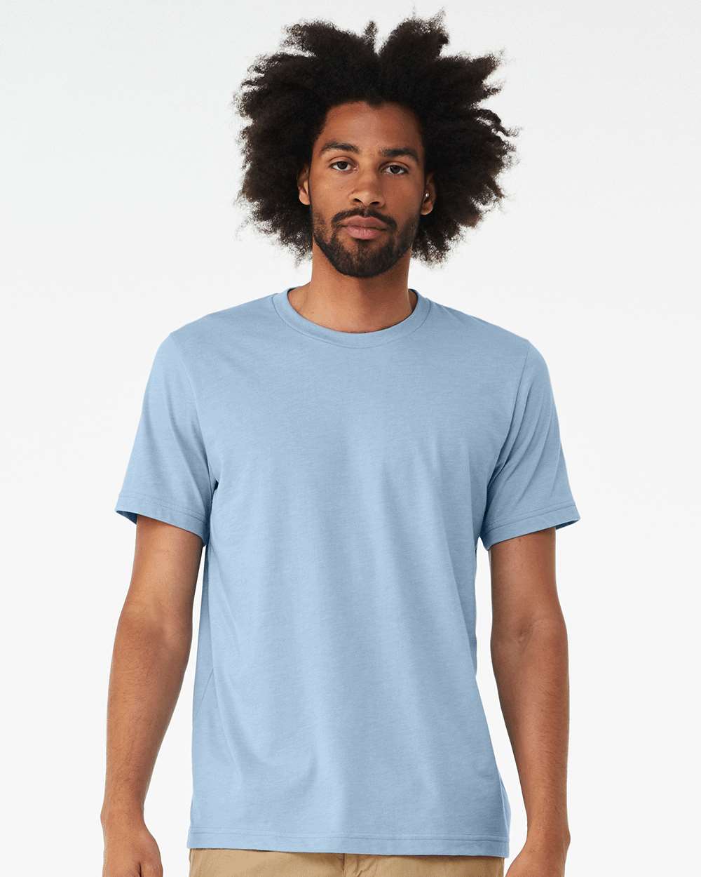 BELLA + CANVAS - CVC Jersey Tee - 3001CVC - Heather Baby Blue ...