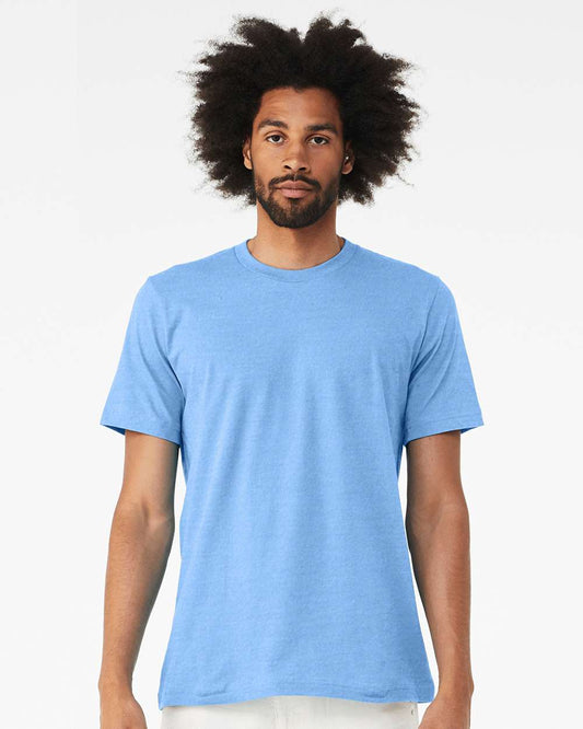BELLA + CANVAS - CVC Jersey Tee - 3001CVC - Heather Carolina Blue