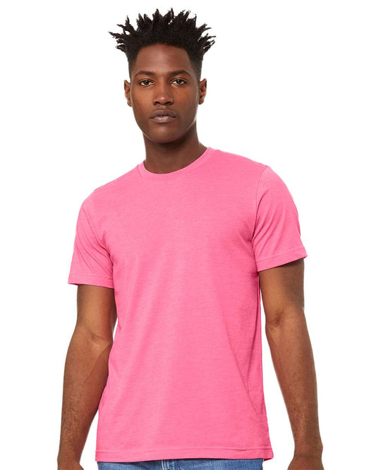 BELLA + CANVAS - CVC Jersey Tee - 3001CVC - Heather Charity Pink