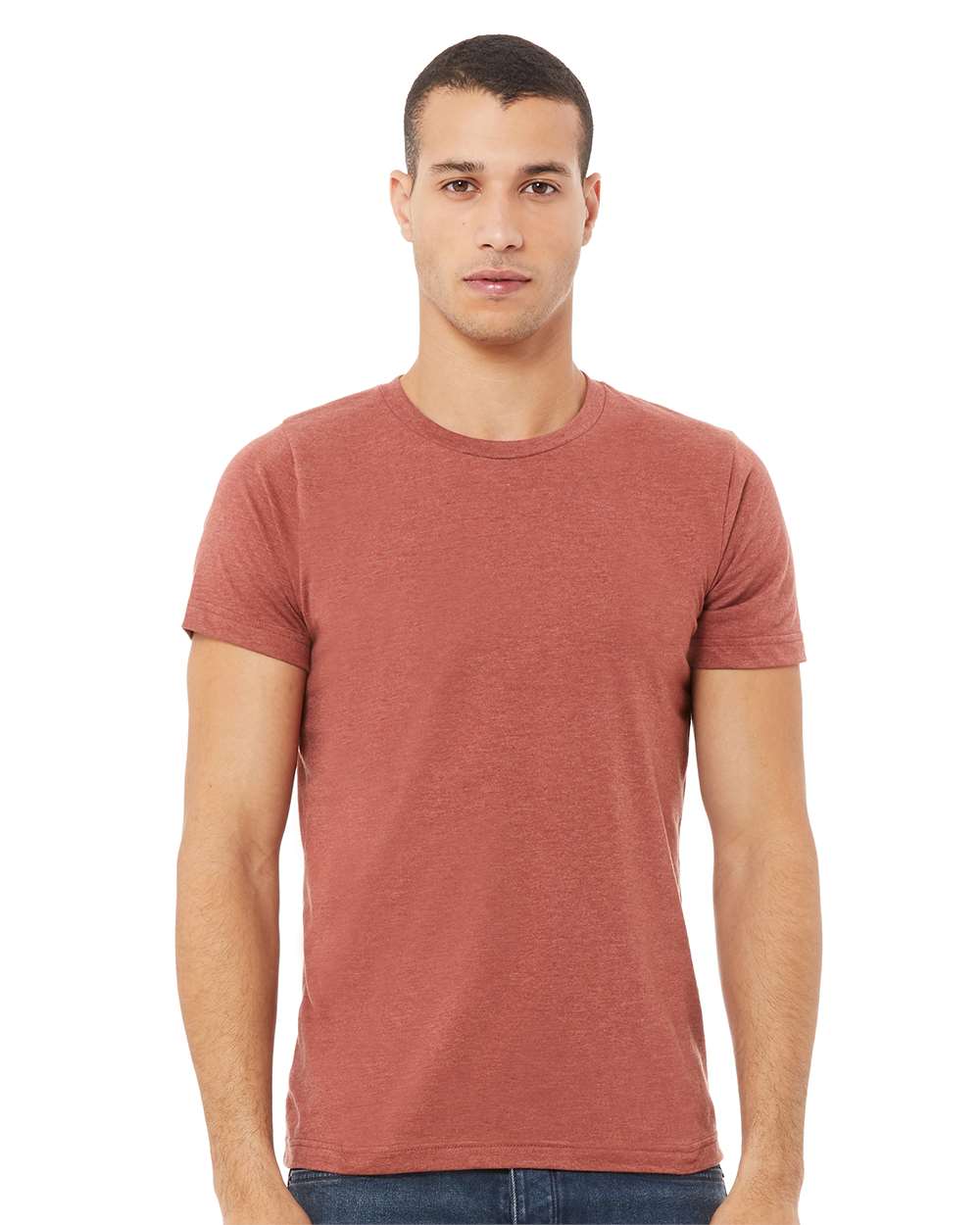 BELLA + CANVAS - CVC Jersey Tee - 3001CVC - Heather Clay