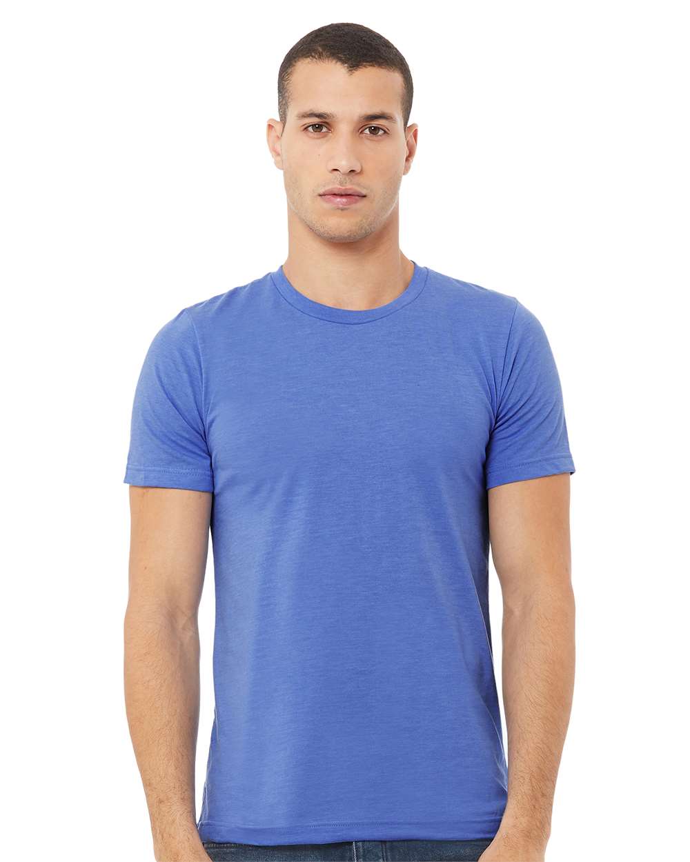 BELLA + CANVAS - CVC Jersey Tee - 3001CVC - Heather Columbia Blue