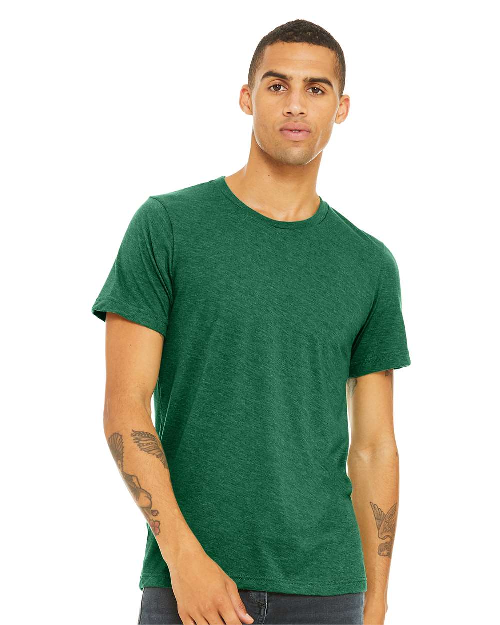 BELLA + CANVAS - CVC Jersey Tee - 3001CVC - Heather Grass