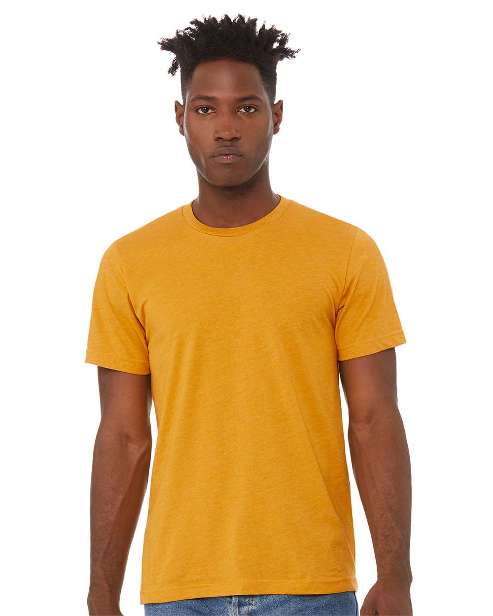BELLA + CANVAS - CVC Jersey Tee - 3001CVC - Heather Mustard