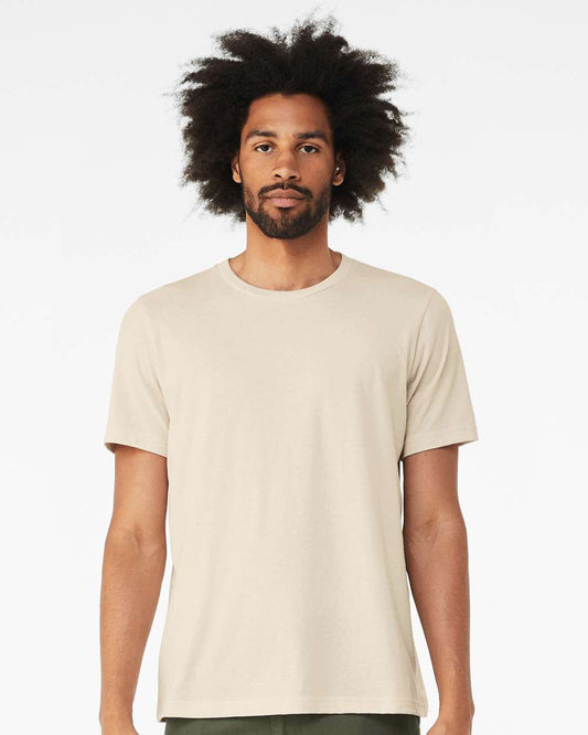 BELLA + CANVAS - CVC Jersey Tee - 3001CVC - Heather Oatmeal