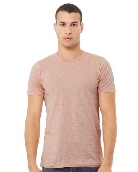 BELLA + CANVAS - CVC Jersey Tee - 3001CVC - Heather Prism Peach