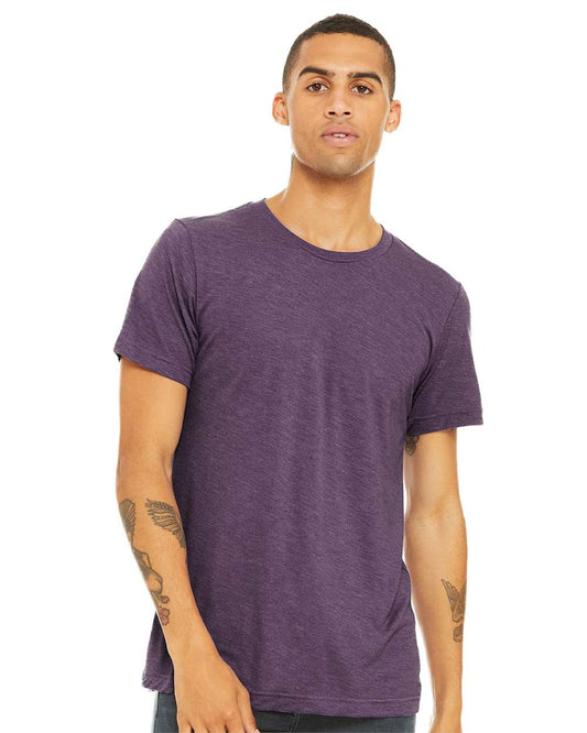 BELLA + CANVAS - CVC Jersey Tee - 3001CVC - Heather Team Purple