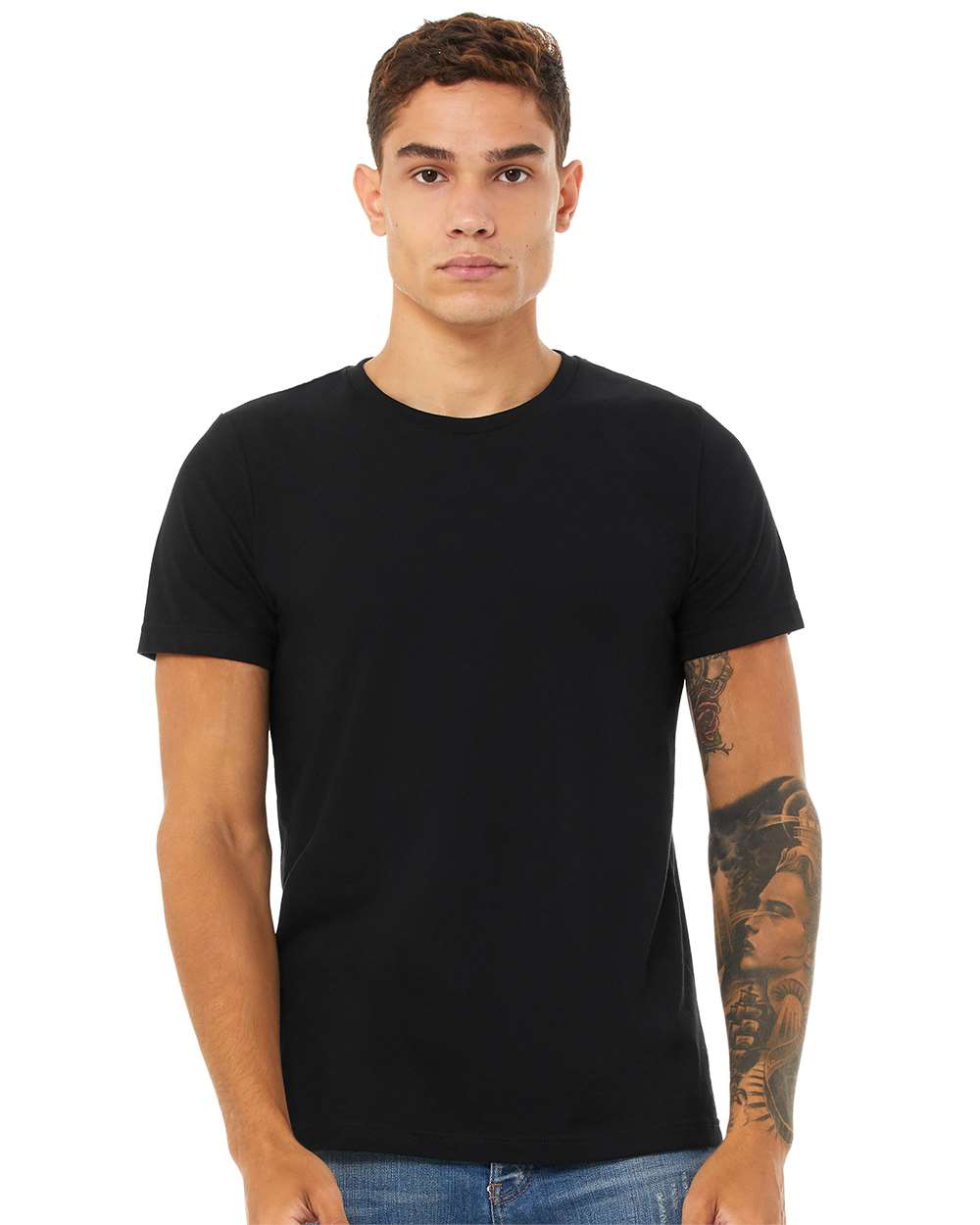 BELLA + CANVAS - CVC Jersey Tee - 3001CVC - Solid Black Blend