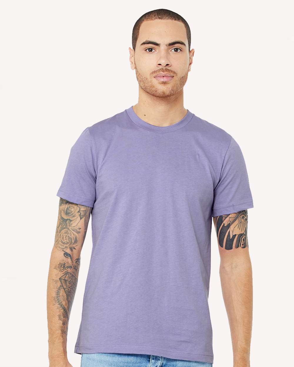 BELLA + CANVAS - Jersey Tee - 3001 - Dark Lavender – DTFSheet.com
