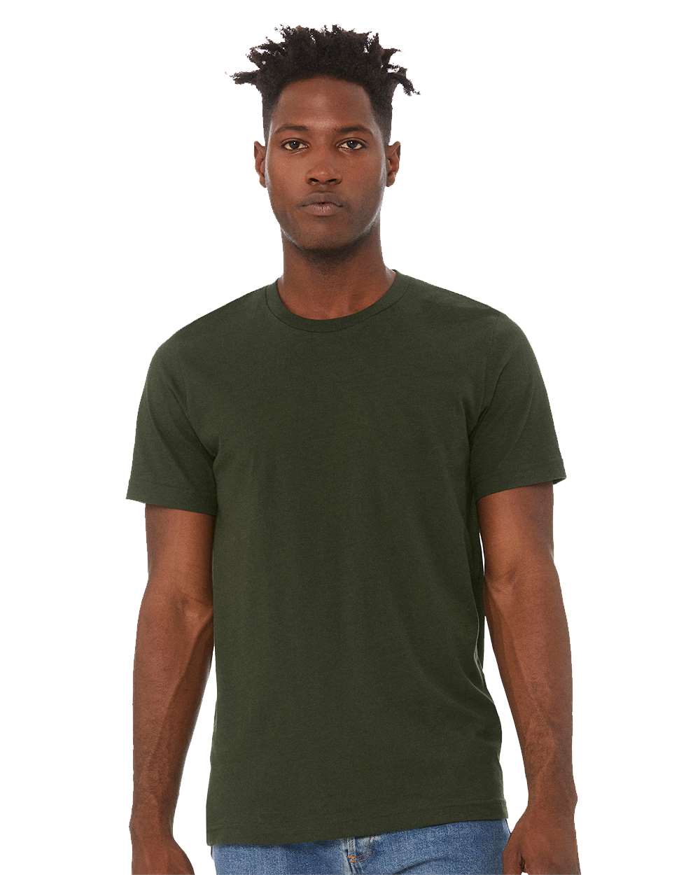 BELLA + CANVAS - Jersey Tee - 3001 - Dark Olive – DTFSheet.com
