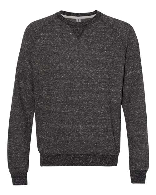 JERZEES 91MR — Unisex Snow Heather French Terry Crewneck Sweatshirt