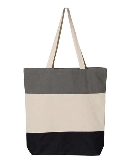 Q-Tees Q125900 — 11L Tri-Color Tote