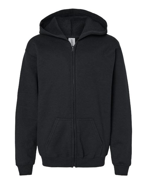 Gildan 18600B — Youth Heavy Blend™ Full-Zip Hooded Sweatshirt