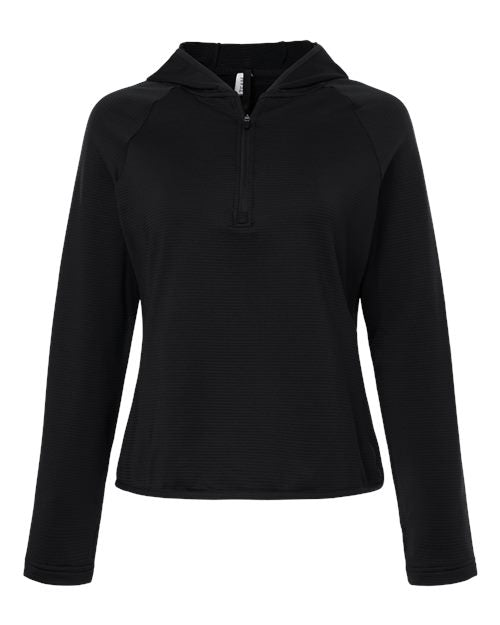 Team 365 TT200W — Women's Qualify Quarter-Zip Hooded Pullover