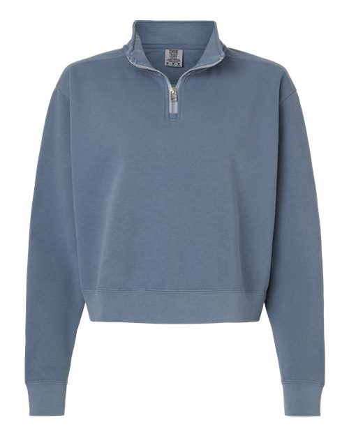 Comfort Colors 1580L — Women's Garment-Dyed Mid-Length Quarter-Zip Sweatshirt