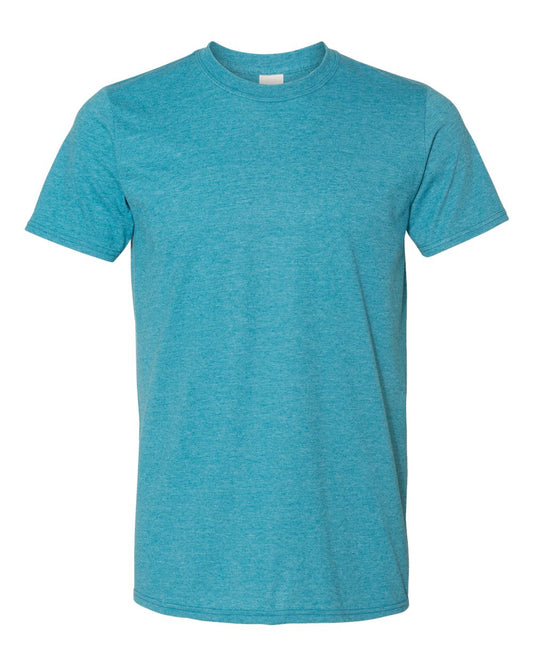 Gildan-Softstyle® T-Shirt-64000 - Heather Galapagos Blue