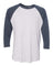 Indigo Sleeves/ Heather White Body
