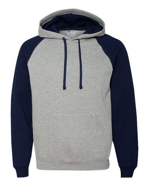 JERZEES 96CR — Unisex Nublend® Colorblocked Raglan Hooded Sweatshirt