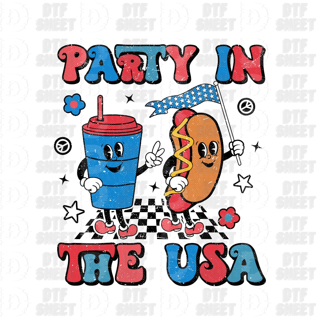 Party in the USA - 4th of July - DTF Transfer