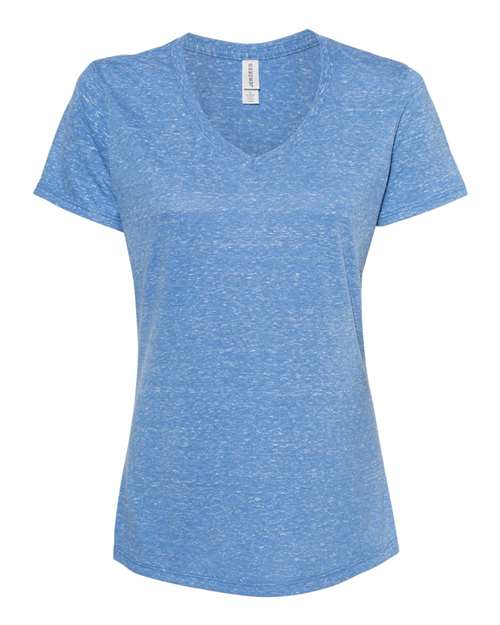 JERZEES 88WVR — Women's Snow Heather Jersey V-Neck T-Shirt