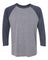 Vintage Navy Sleeves/ Premium Heather Body