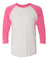 Vintage Pink Sleeves/ Heather White Body
