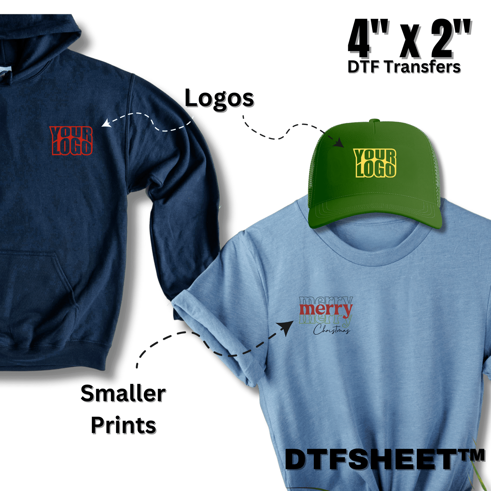 DTF Transfers - Custom Printed DTF Heat Transfers Ready to Iron at Home -  Customize T-Shirt, Jersey, Cap, Hoodie
