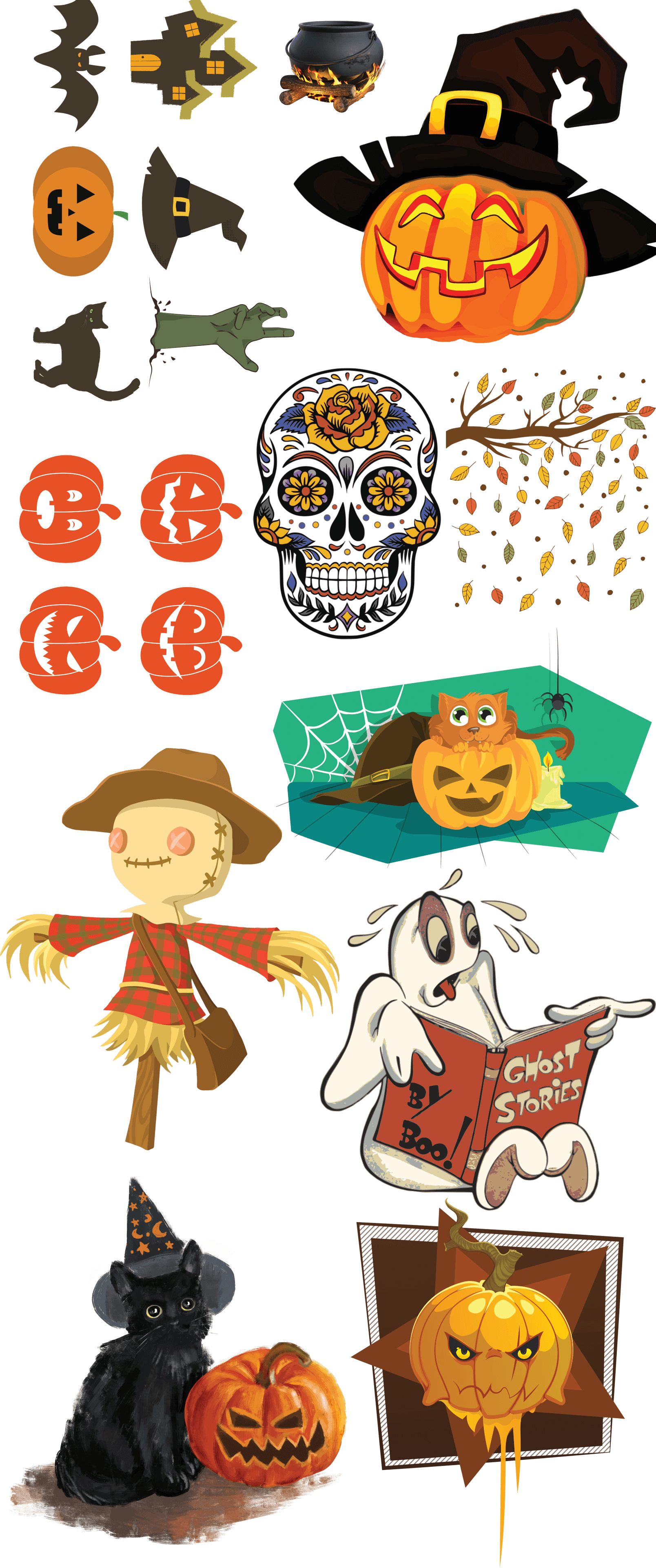 Halloween Gang Sheet - Ready to Press - 20+ Designs - DTFSheet.com