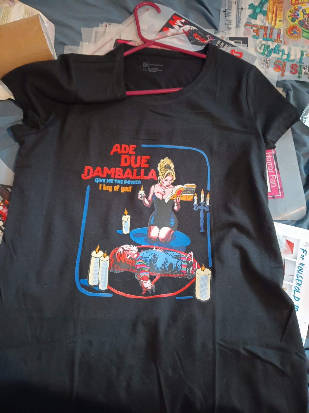 Second customer shirt showing saturated color and small artwork detail