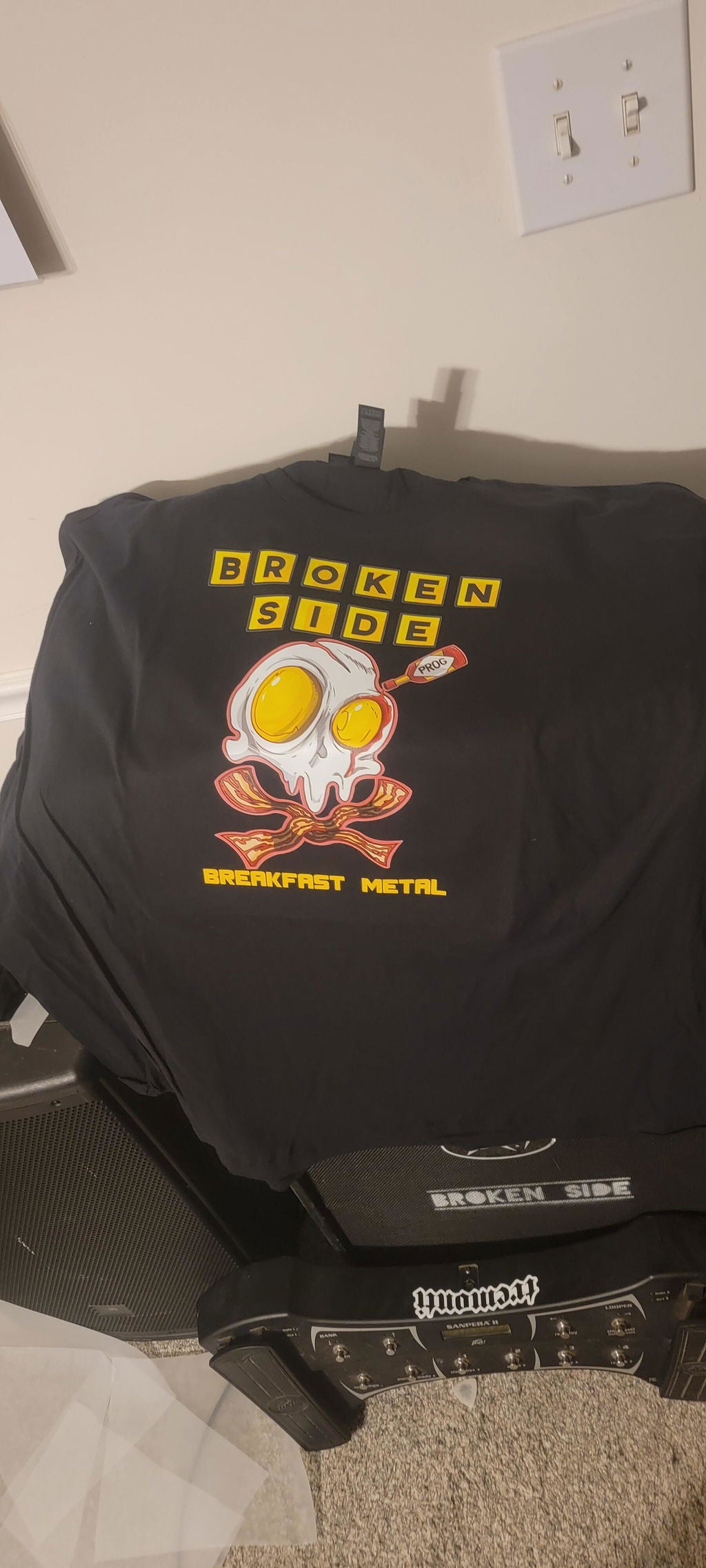 Customer shirt produced from a multi-design gang sheet